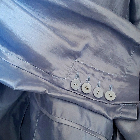 STELLA McCARTNEY Women's Blue Silk Jacket SZ. 38/S - Picture 8 of 8